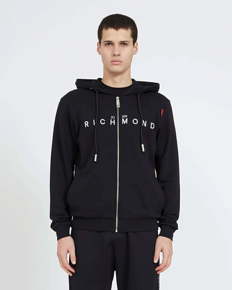 JOHN RICHMOND  Felpa Zip e Cappuccio Logo Ric Uomo |  JEK PIT