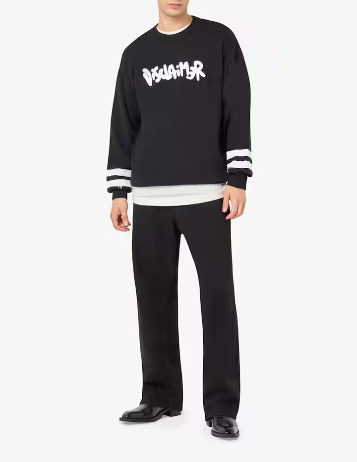 DISCLAIMER  Maglione Girocollo In Tricot Uomo |  JEK PIT