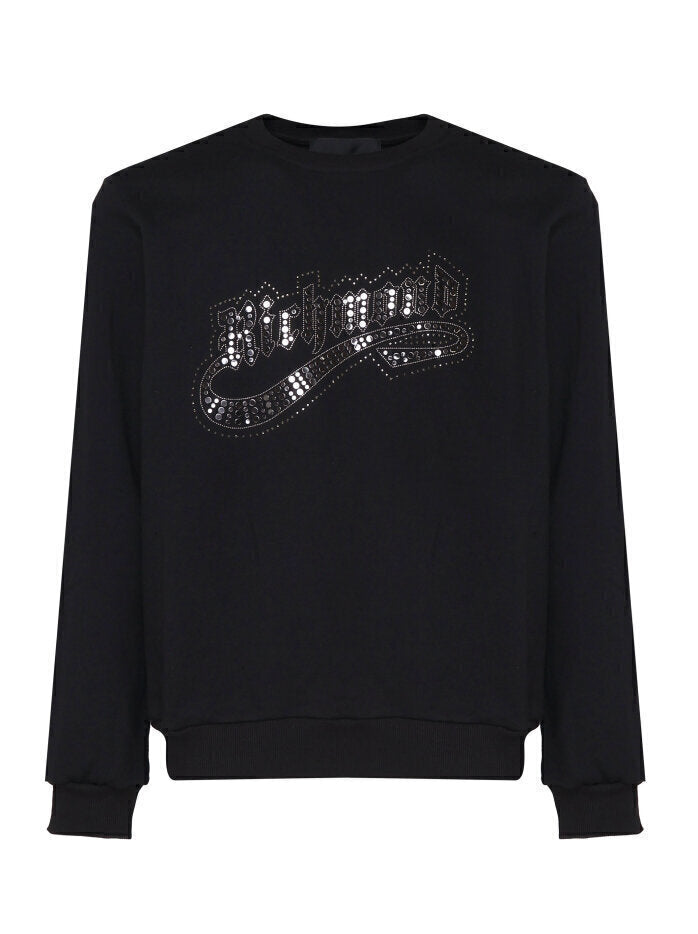 JOHN RICHMOND  Felpa Logo Borchie e Brillantini Uomo |  JEK PIT
