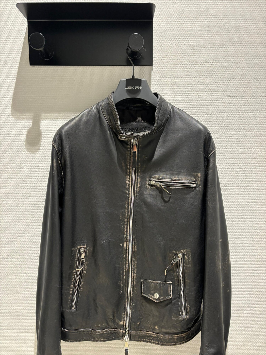 FRANK CIARLY  Giubbino Pelle Biker Zip Uomo |  JEK PIT