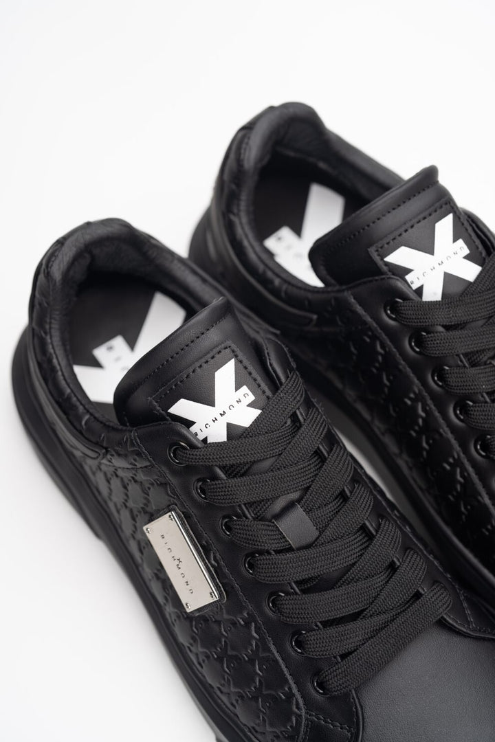 JOHN RICHMOND X  Sneakers Leather Logo x Allover Su Tinta Uomo |  JEK PIT