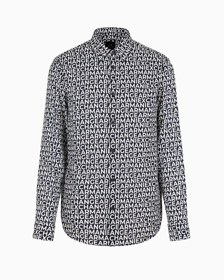 Camicia Lettering Logo Allover Uomo - JEK PIT