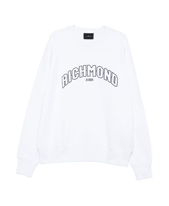 JOHN RICHMOND  Felpa Giro Con Ricamo Cornice Uomo |  JEK PIT