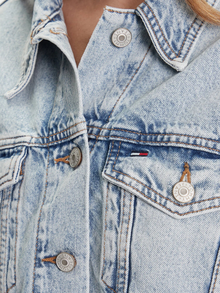 TOMMY JEANS  Giubbino In Jeans Croppo Trckr Jkt Donna |  JEK PIT