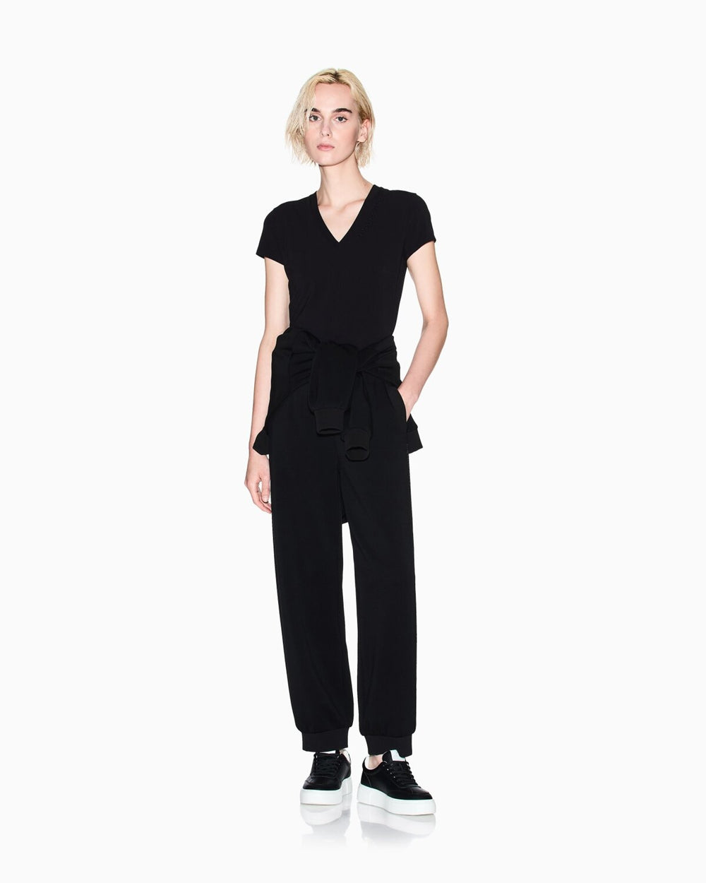 ARMANI EXCHANGE  Pantalone Felpa Logo Later. Verticale Donna |  JEK PIT