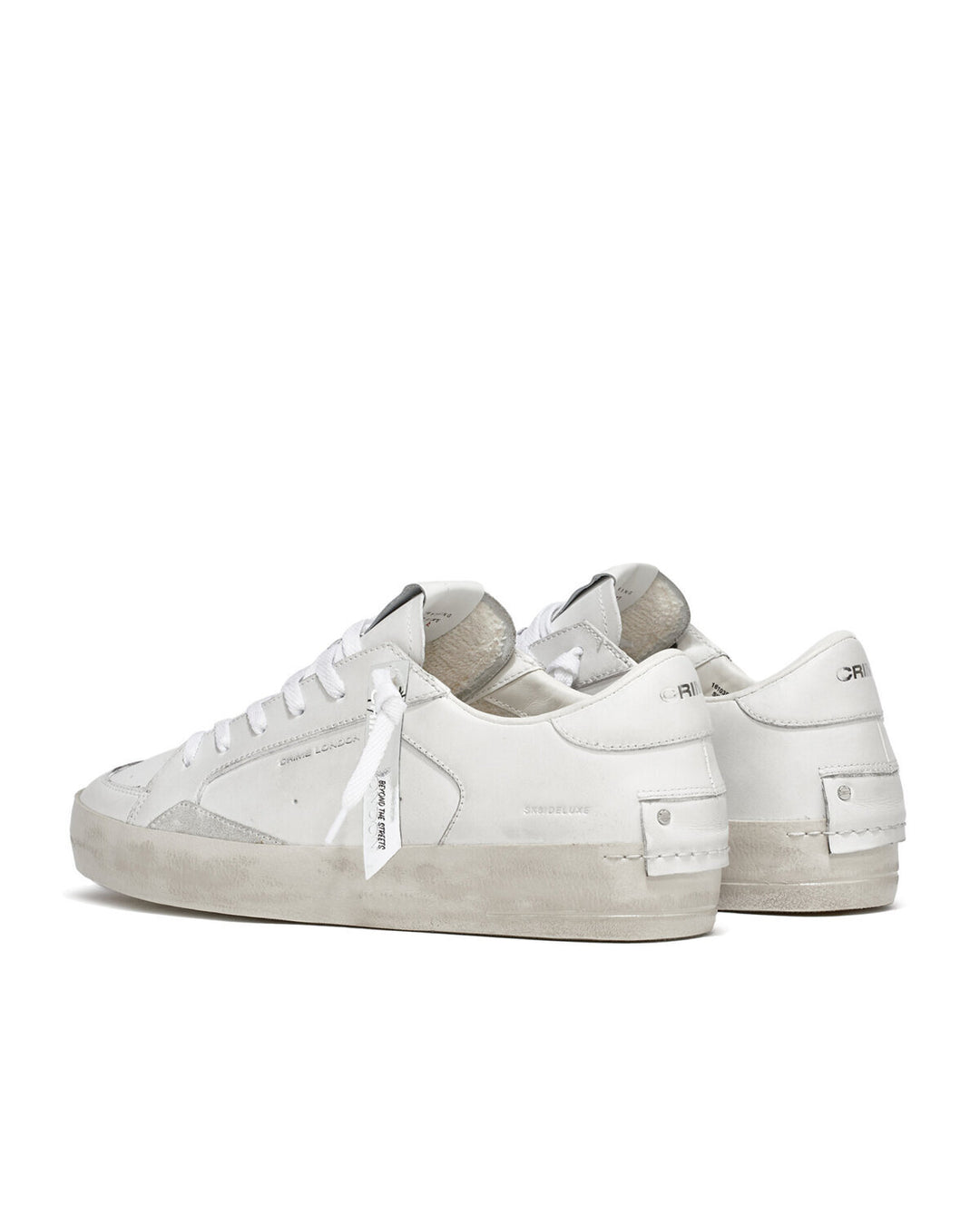 CRIME LONDON  Sneakers Sk8 Deluxe Allwhite Uomo |  JEK PIT