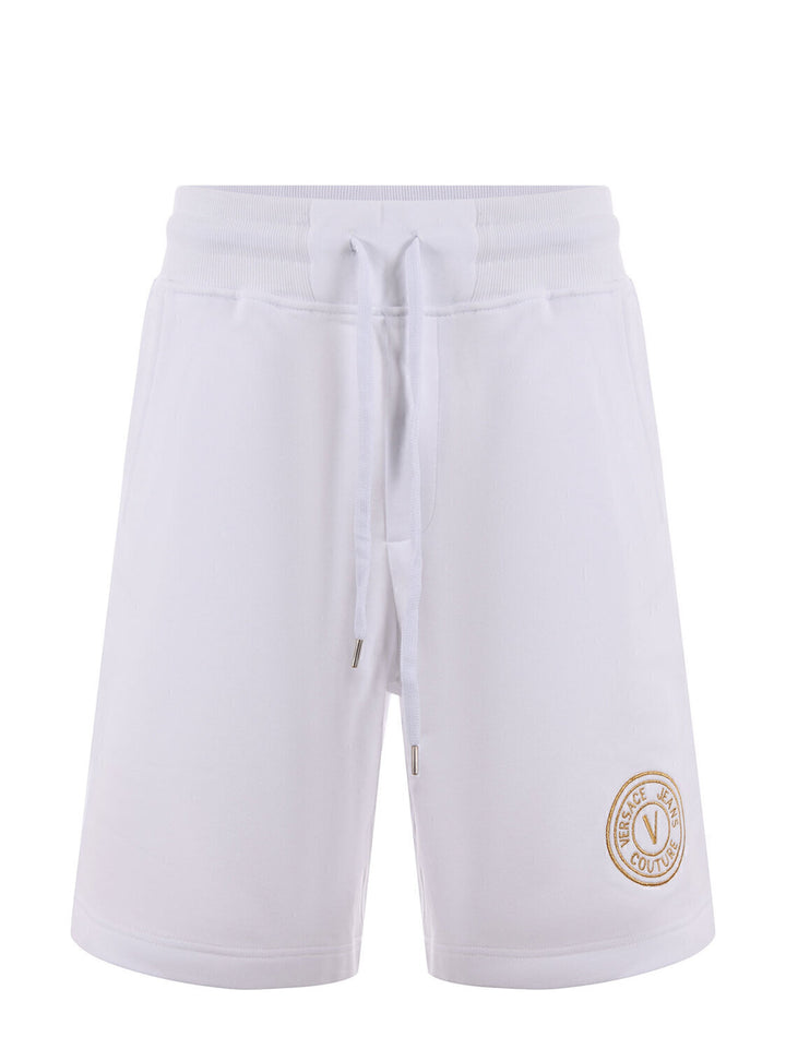VERSACE JEANS  Bermuda Felpa Logo Ricamato Circle Uomo |  JEK PIT