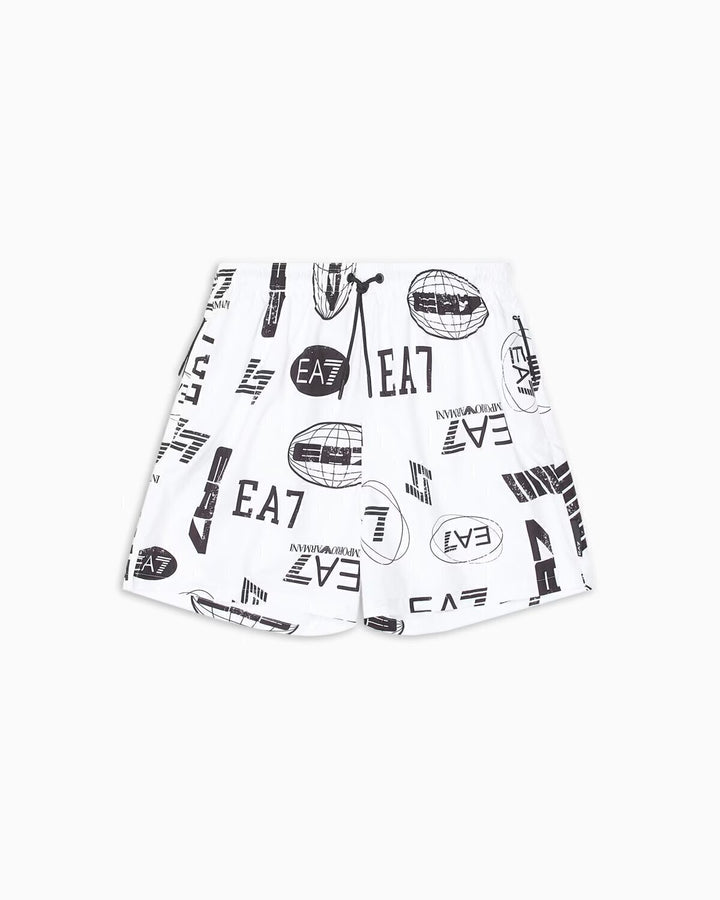 Boxer Beachwear Logo Allover Gr Uomo - JEK PIT