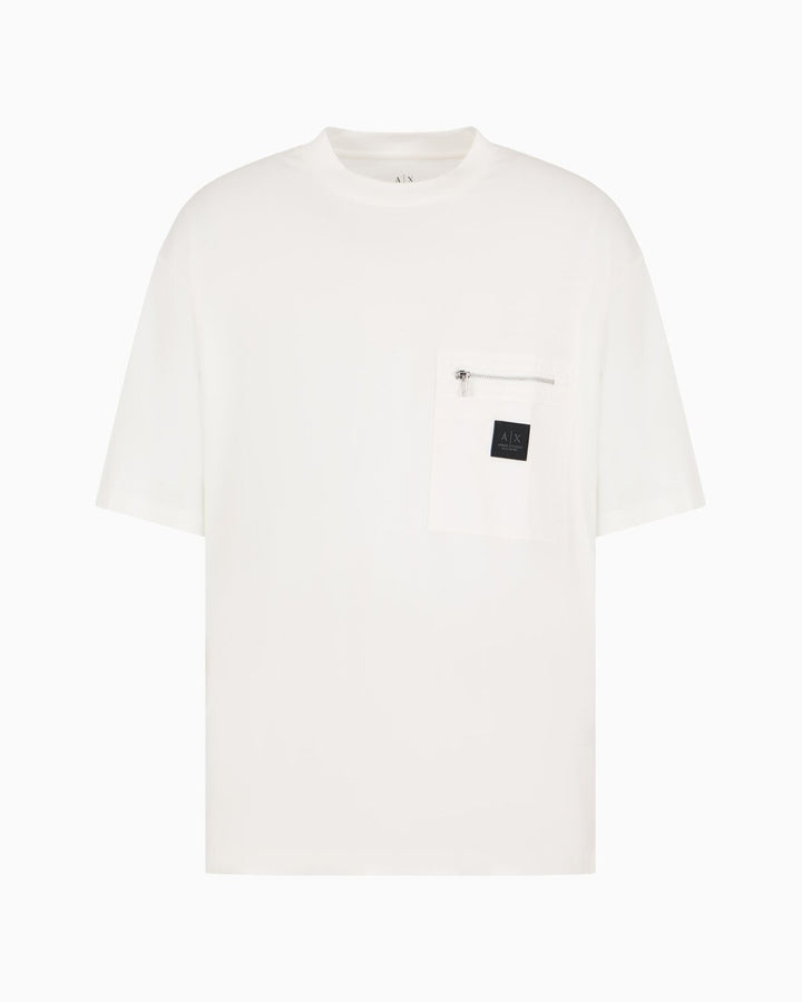 ARMANI EXCHANGE  t-Shirt Con Zip Su Taschino Uomo |  JEK PIT