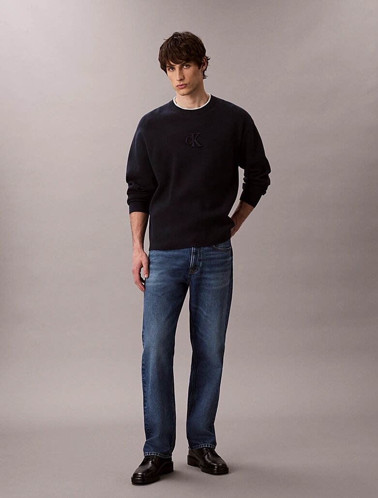 CALVIN KLEIN  Maglione Giro Collo Bicolor Uomo |  JEK PIT