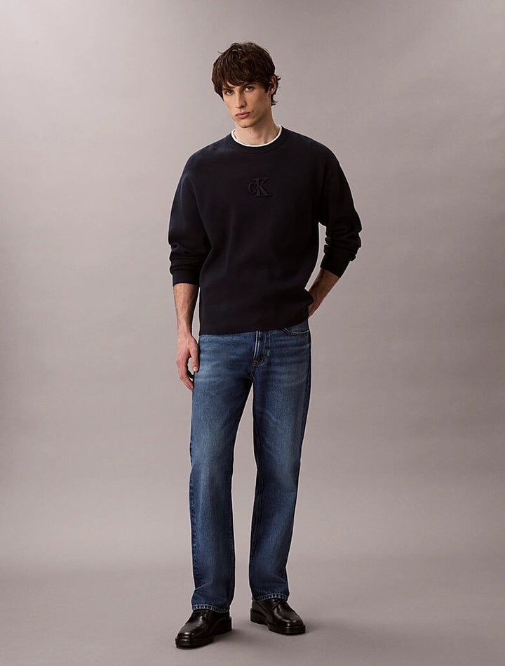 CALVIN KLEIN  Maglione Giro Collo Bicolor Uomo |  JEK PIT
