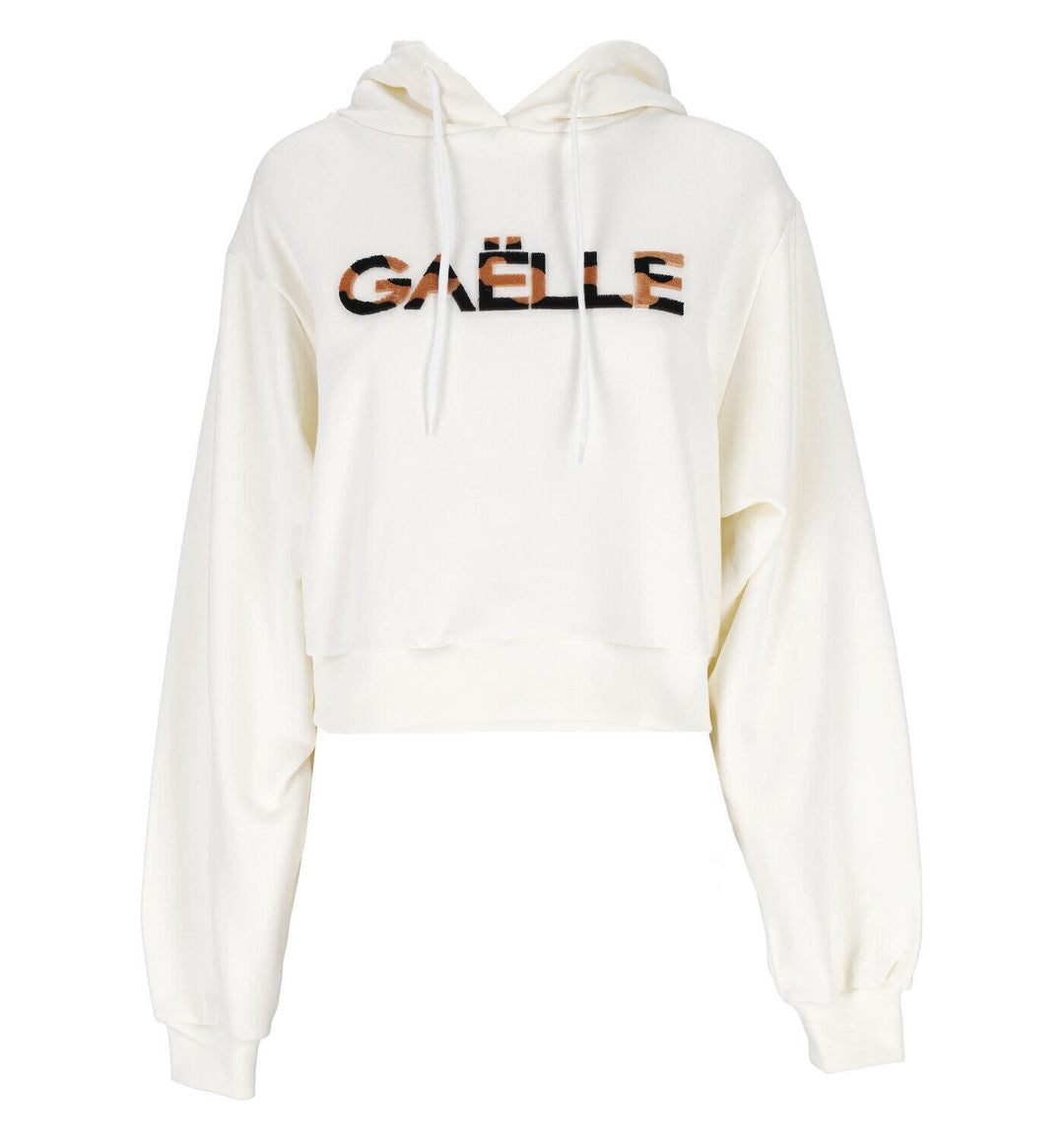 GAELLE  Felpa Capp. Cropped Logo Ricam. Donna |  JEK PIT