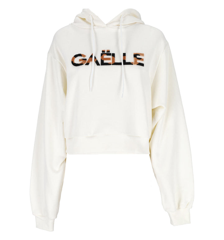 GAELLE  Felpa Capp. Cropped Logo Ricam. Donna |  JEK PIT