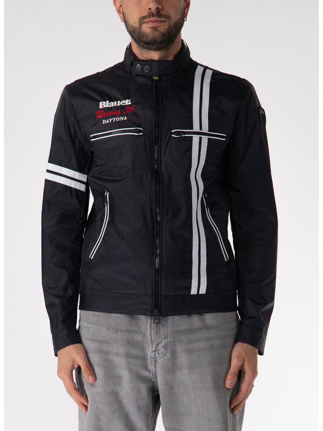 BLAUER  Giubbino Foder. Fascia e Stampa Retro Uomo |  JEK PIT