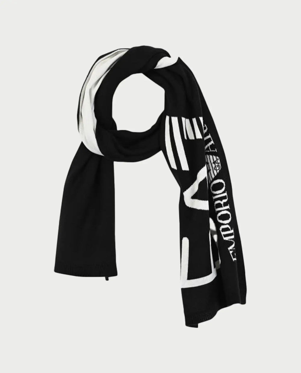 EMPORIO ARMANI EA7  Sciarpa Bicolor Logo Grande Uomo |  JEK PIT