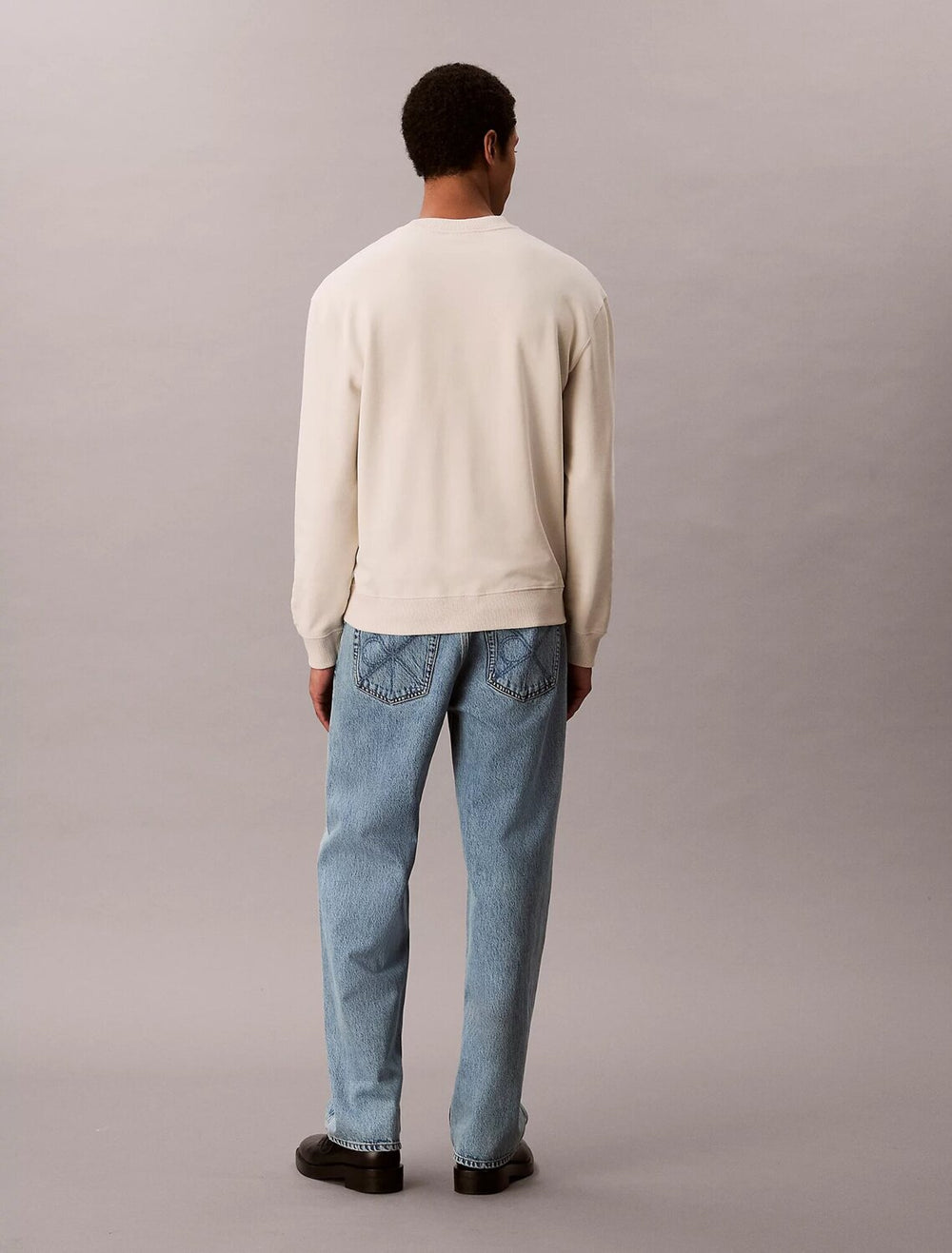 CALVIN KLEIN  Maglione Giro Logo Ricamato Uomo |  JEK PIT