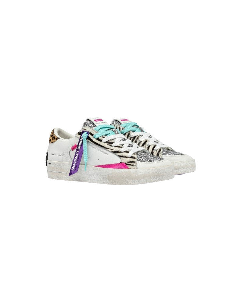 CRIME LONDON  Sneakers Leopardato e Brillantini Donna |  JEK PIT