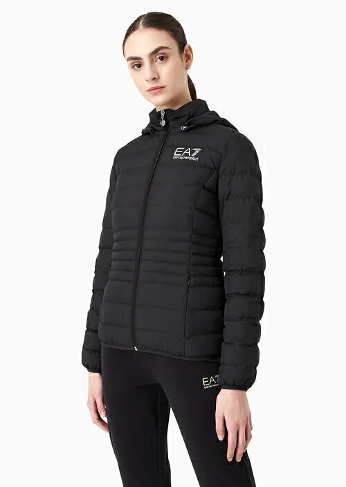 EMPORIO ARMANI EA7  Piumino Capp. Trapuntato Logo Pc Donna |  JEK PIT
