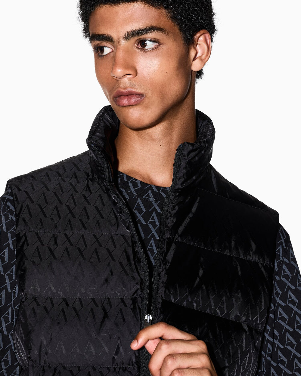 ARMANI EXCHANGE  Smanicato Monogram Su Tinta Uomo |  JEK PIT
