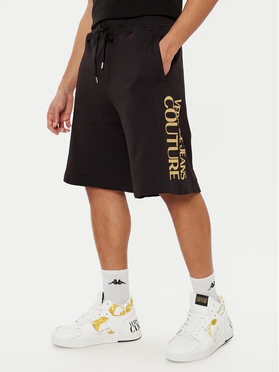 VERSACE JEANS  Bermuda In Felpa Instit Logo Lat. Gr Uomo |  JEK PIT