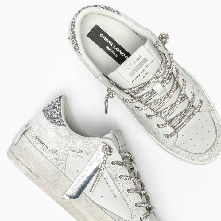 CRIME LONDON  Sneakers Vintage Lacci e Retro Strass Donna |  JEK PIT