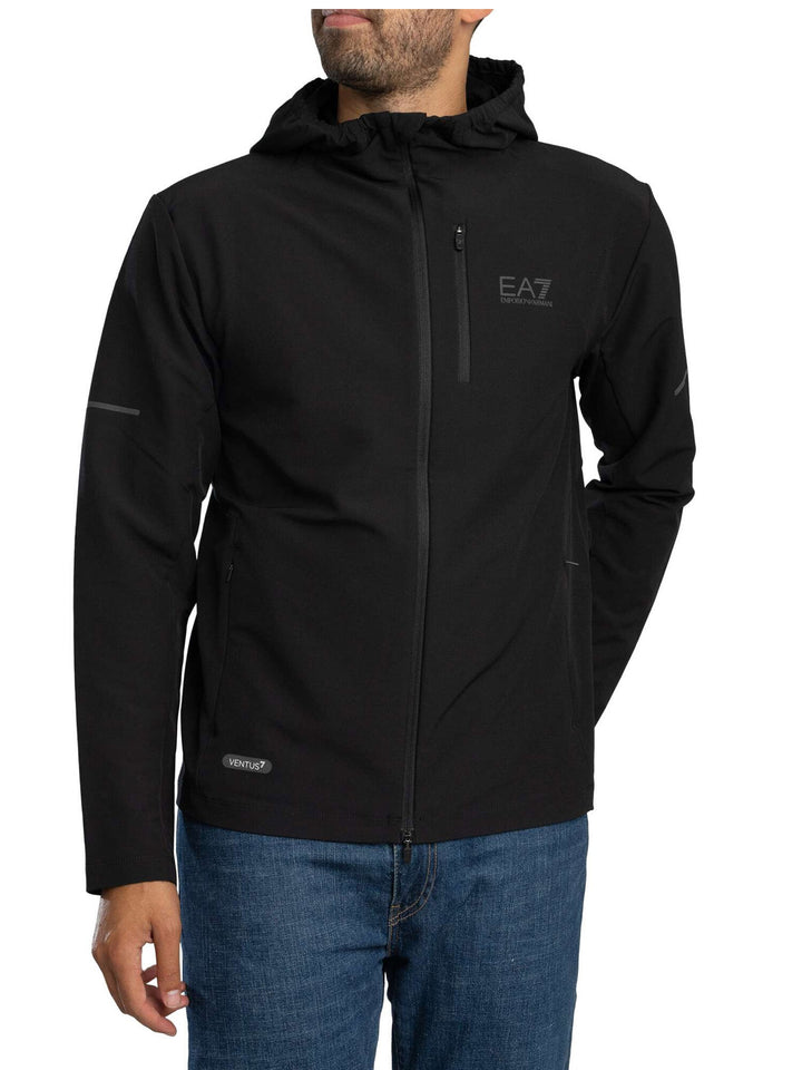 EMPORIO ARMANI EA7  Felpa Capp. Con Zip Ventus7 Hoode Uomo |  JEK PIT