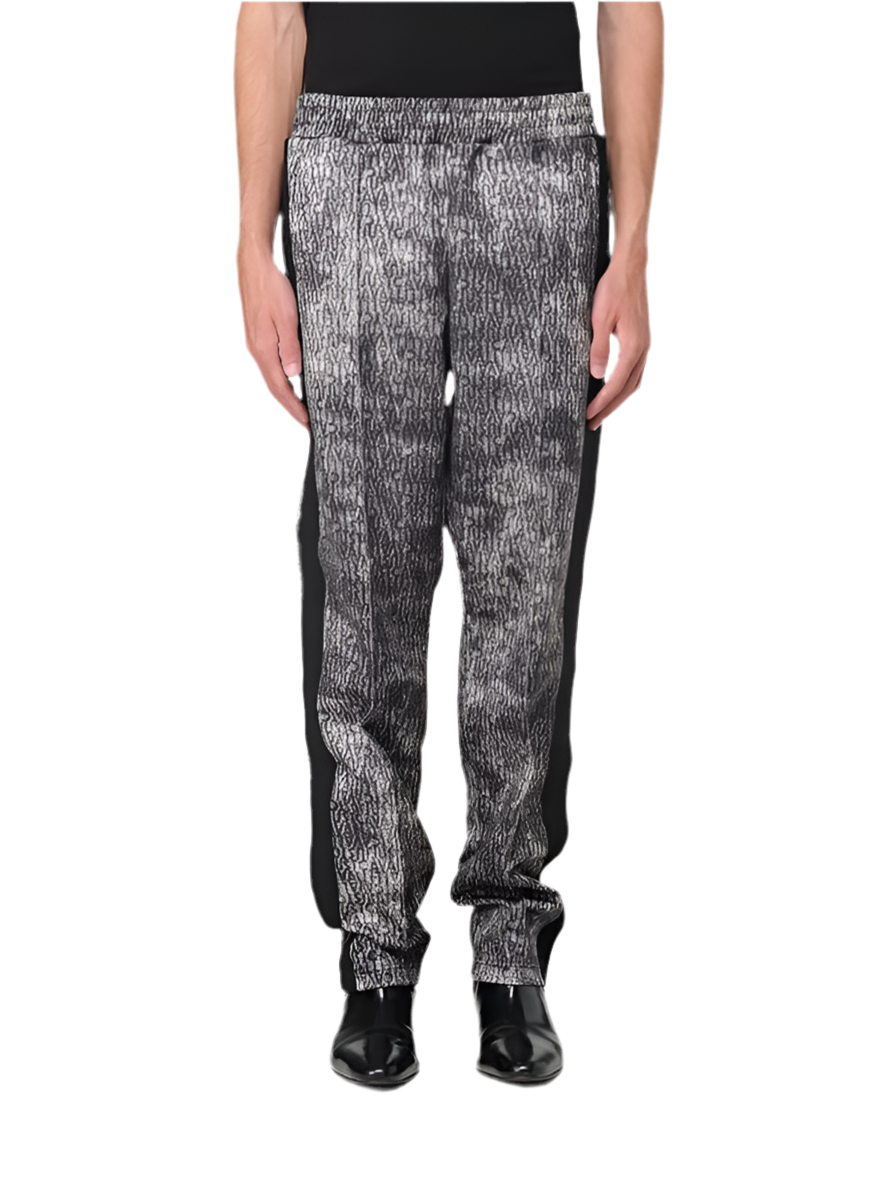JUST CAVALLI  Pantalone Triacet. Banda e Logo Allover Uomo |  JEK PIT