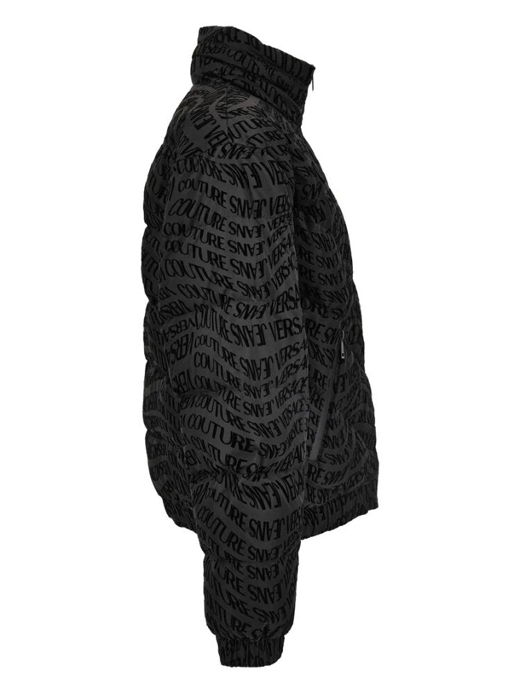 VERSACE JEANS  Piumino Allover Logato Flok Uomo |  JEK PIT