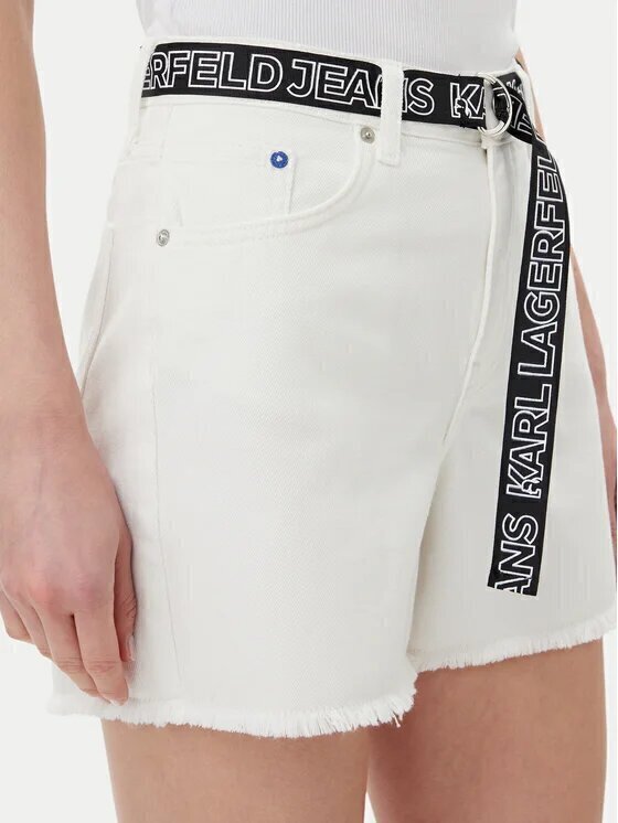 Short Klj Denim Logo Su Cintura Donna - JEK PIT