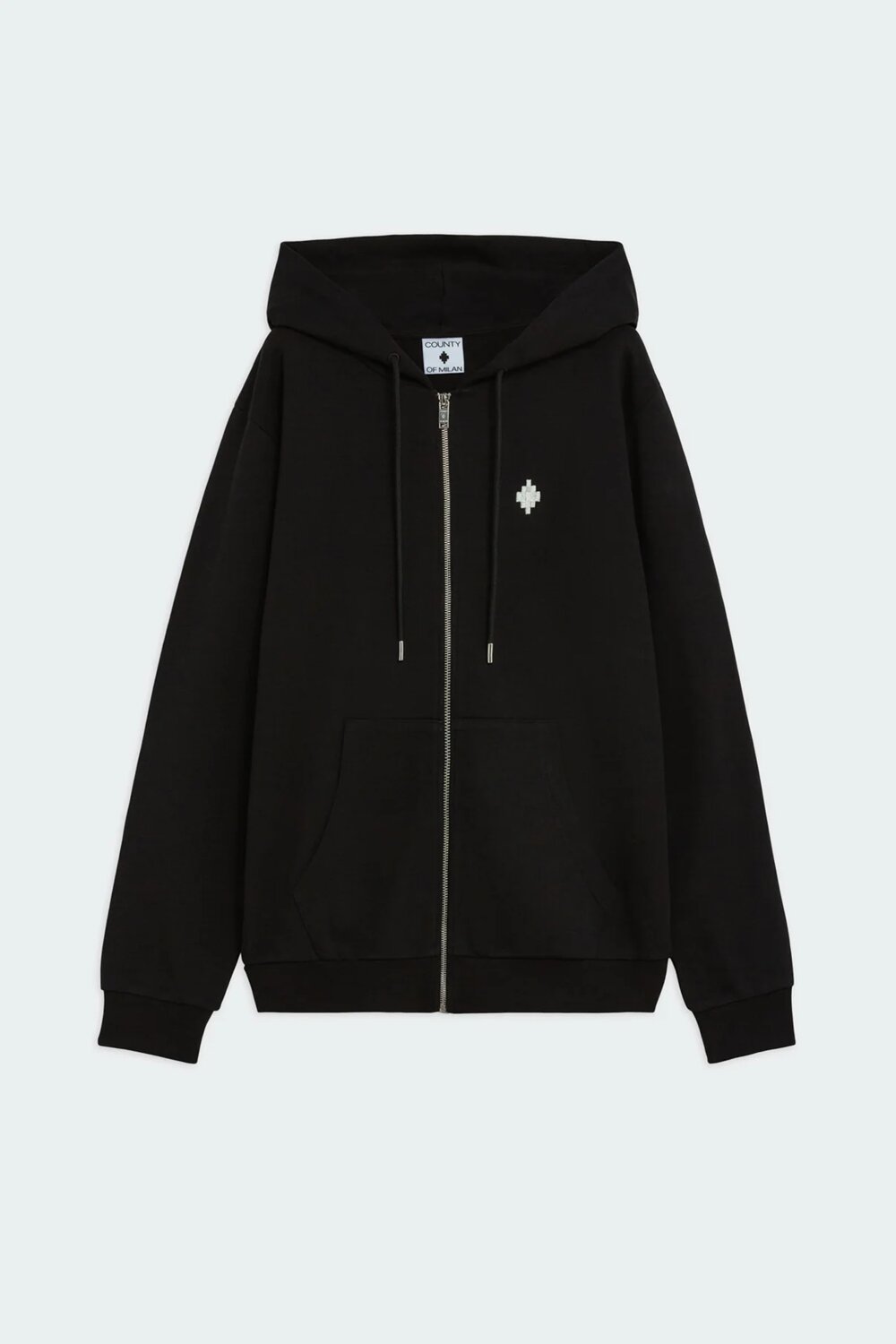 COUNTY OF MILAN - BURLON  Felpa Zip Logo Stampa Retro Uomo |  JEK PIT