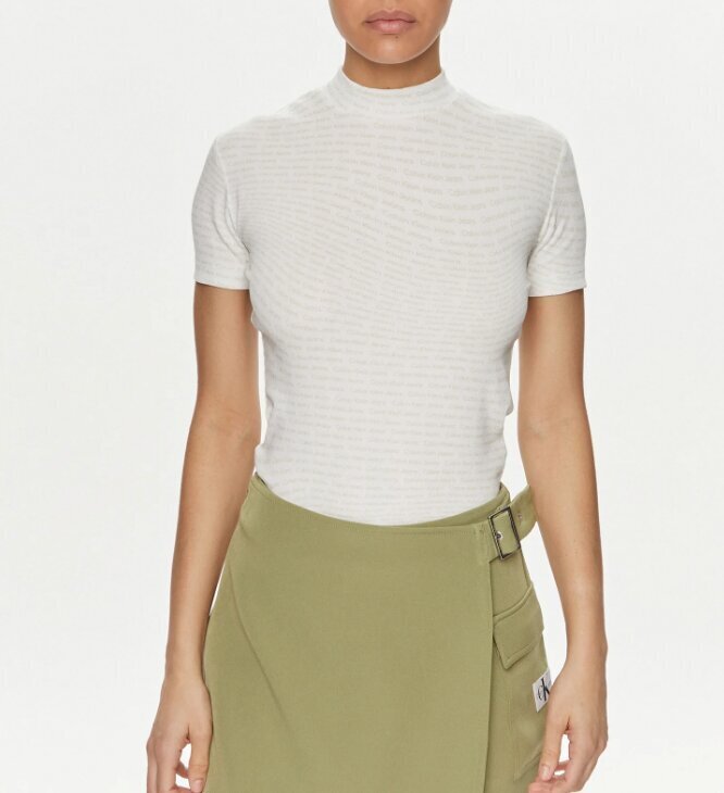 CALVIN KLEIN  t-Shirt Lupetto Logo Allover Donna |  JEK PIT