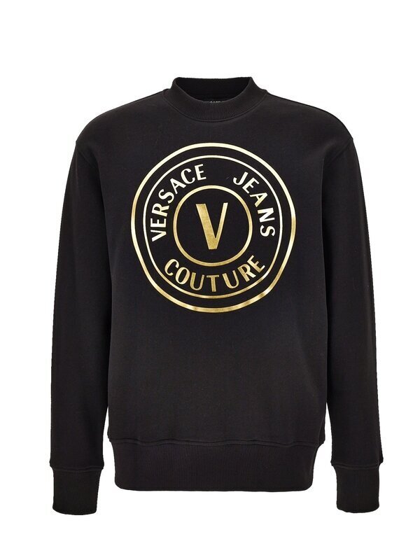 VERSACE JEANS  Felpa Giro Vembl Thickfoil Logo Gr Uomo |  JEK PIT