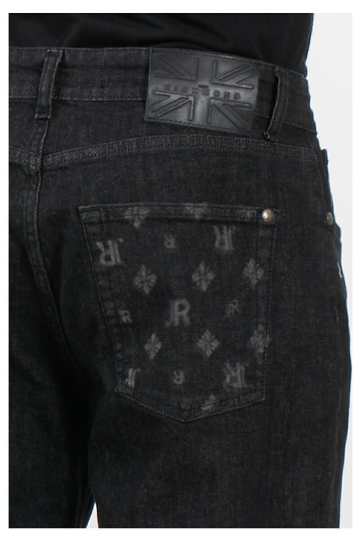 JOHN RICHMOND  Jeans 5 Pockets Tasca Logo Allover Uomo |  JEK PIT