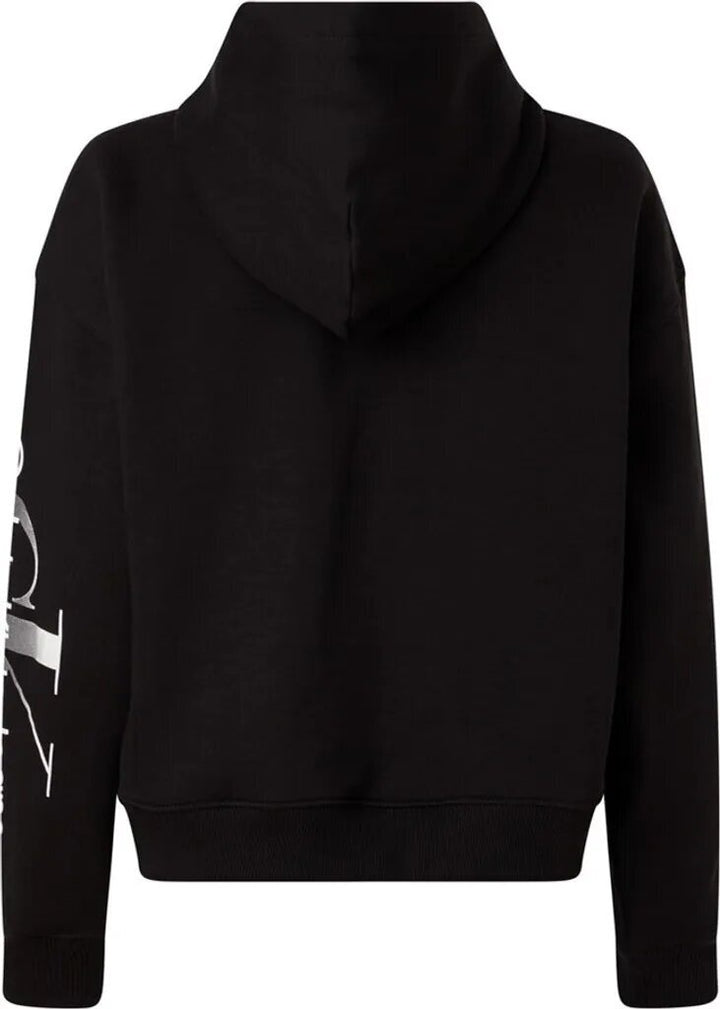 CALVIN KLEIN  Felpa Cappuccio Stampa Manica Donna |  JEK PIT