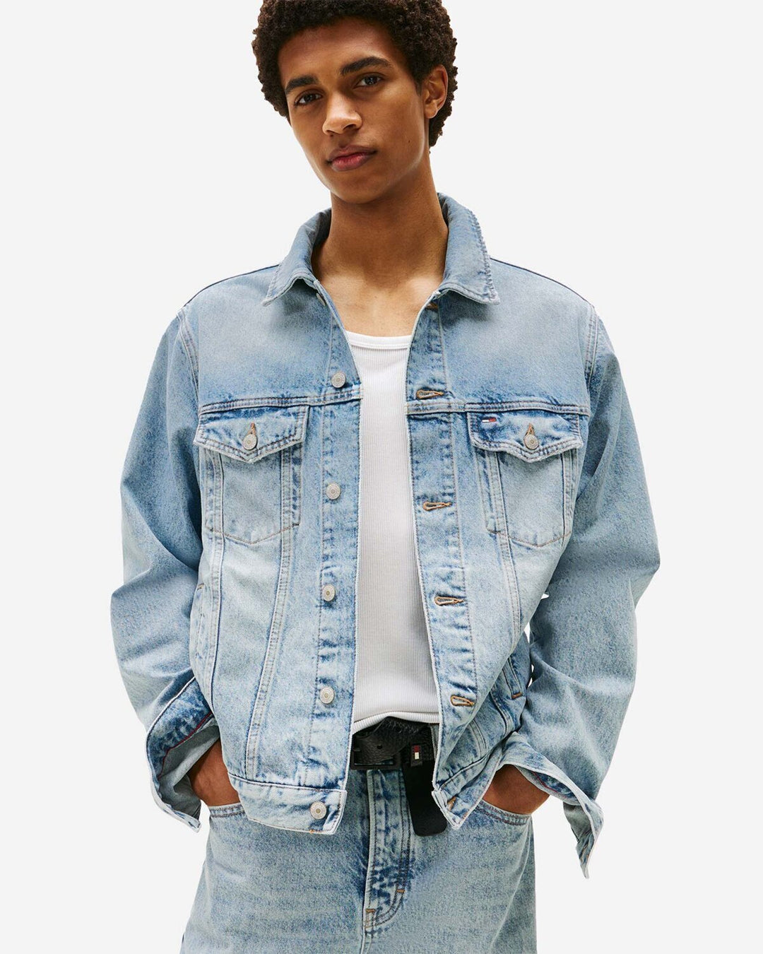 TOMMY HILFIGER  Giubbino In Jeans Rayan Bandiera Retro Uomo |  JEK PIT