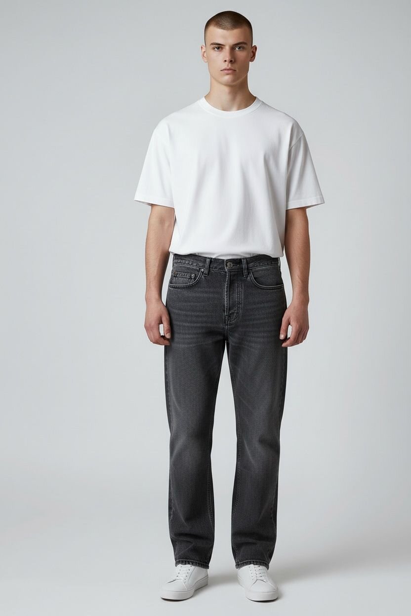 COUNTY OF MILAN - BURLON  Jeans Denim Con Logo Su Tasca Retro Uomo |  JEK PIT