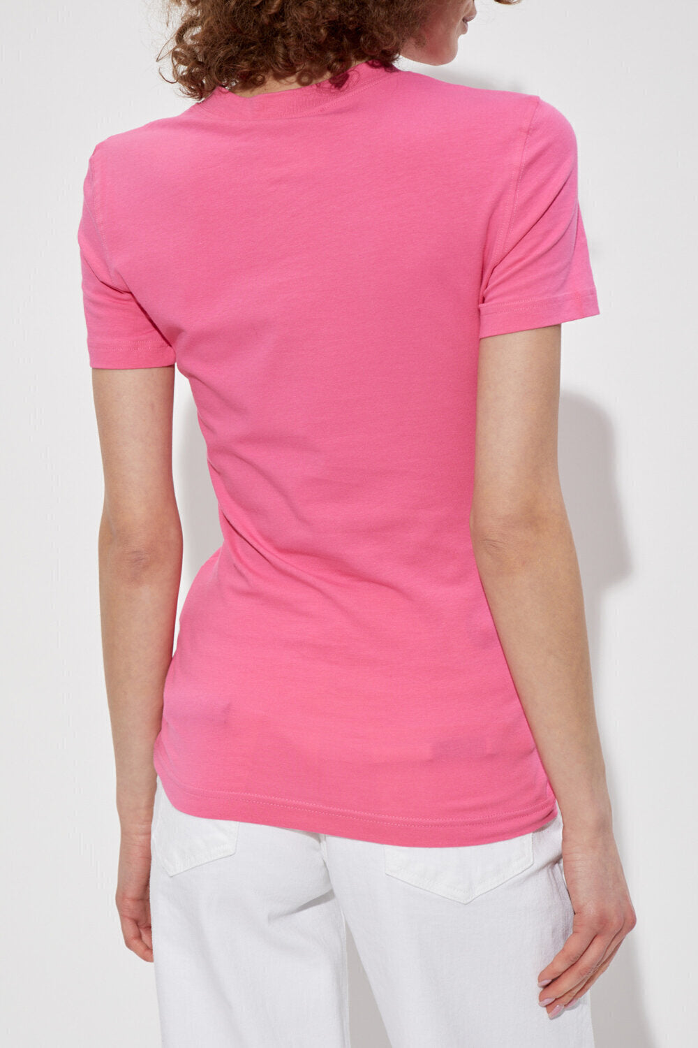 VERSACE JEANS  t-Shirt Thickfoil Logo Giro Dorato Donna |  JEK PIT