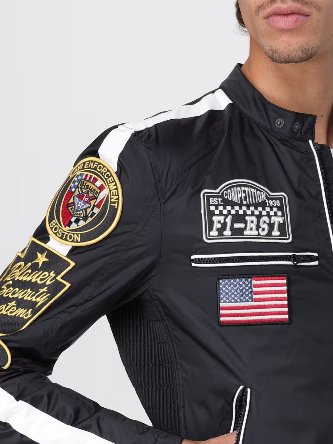 BLAUER  Giubbino Corto Con Multi Stemmi Uomo |  JEK PIT