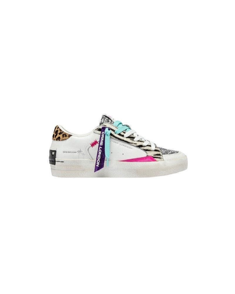 CRIME LONDON  Sneakers Leopardato e Brillantini Donna |  JEK PIT