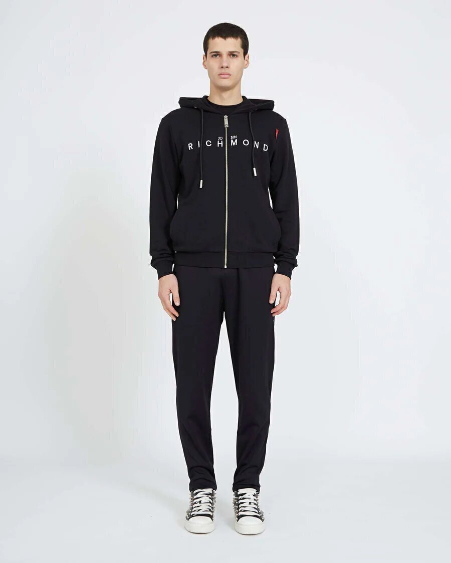 JOHN RICHMOND  Felpa Zip e Cappuccio Logo Ric Uomo |  JEK PIT