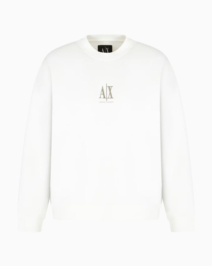 ARMANI EXCHANGE  Felpa Giro Basic Logo Ricamato Gr Uomo |  JEK PIT