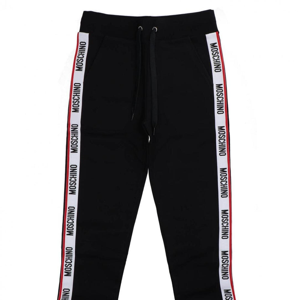 MOSCHINO  Pantalone In Felpa Banda Laterale Rossa Uomo |  JEK PIT