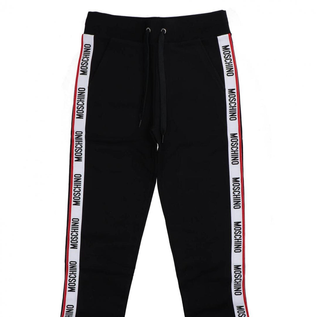 MOSCHINO  Pantalone In Felpa Banda Laterale Rossa Uomo |  JEK PIT