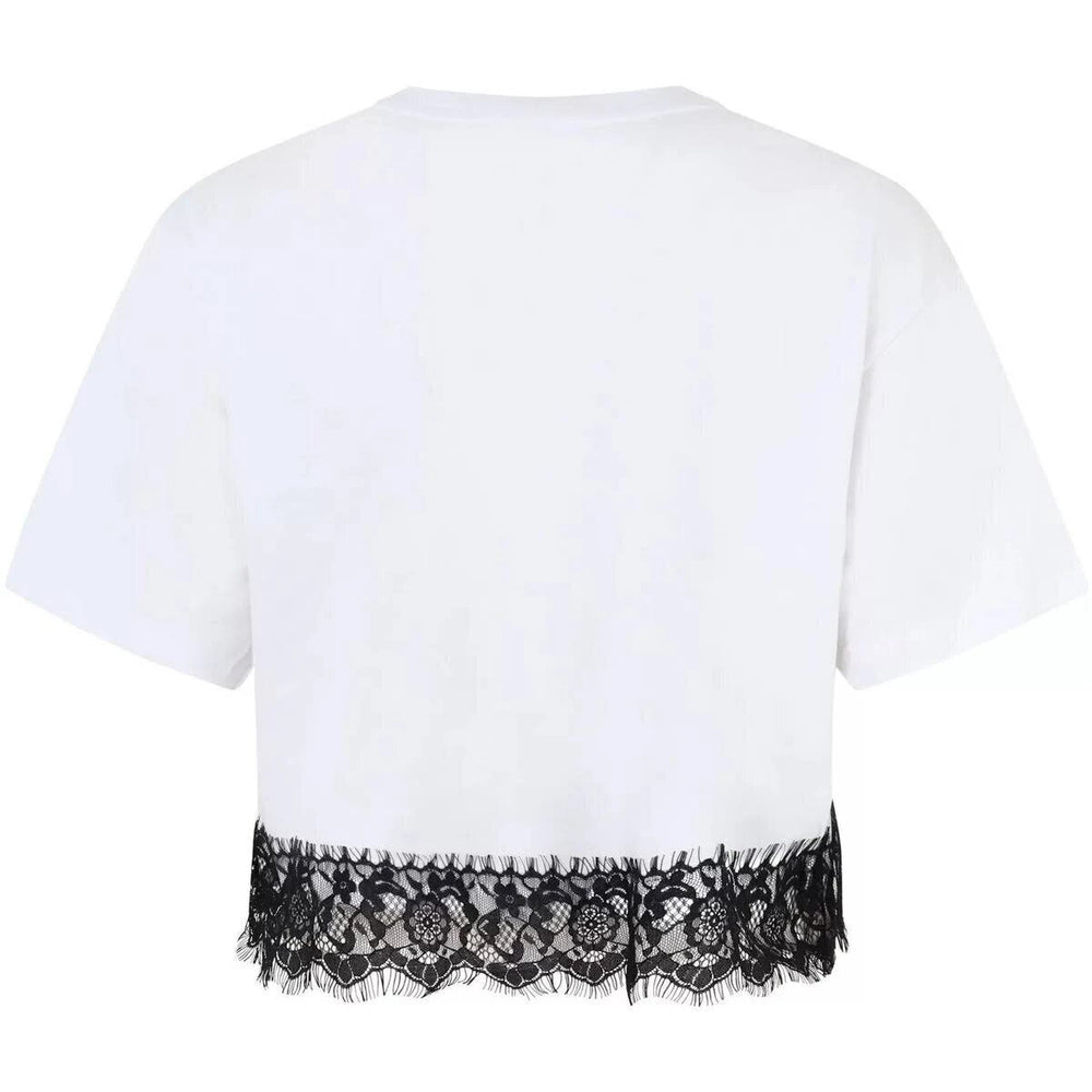 GAELLE  t-Shirt Crop Stampa Paillettes Gr Donna |  JEK PIT