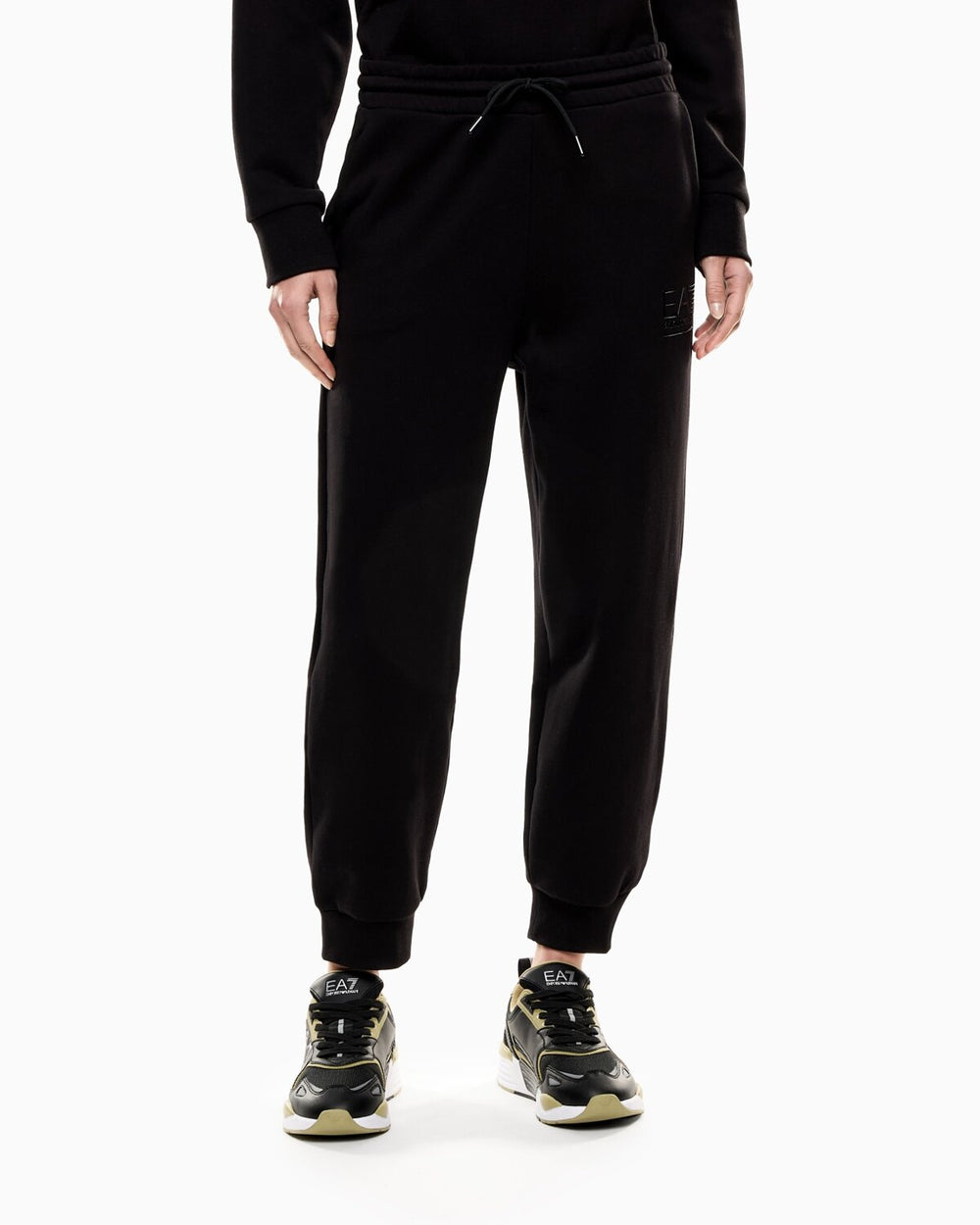 EMPORIO ARMANI EA7  Pantalone In Felpa Train Logo Argentato Donna |  JEK PIT