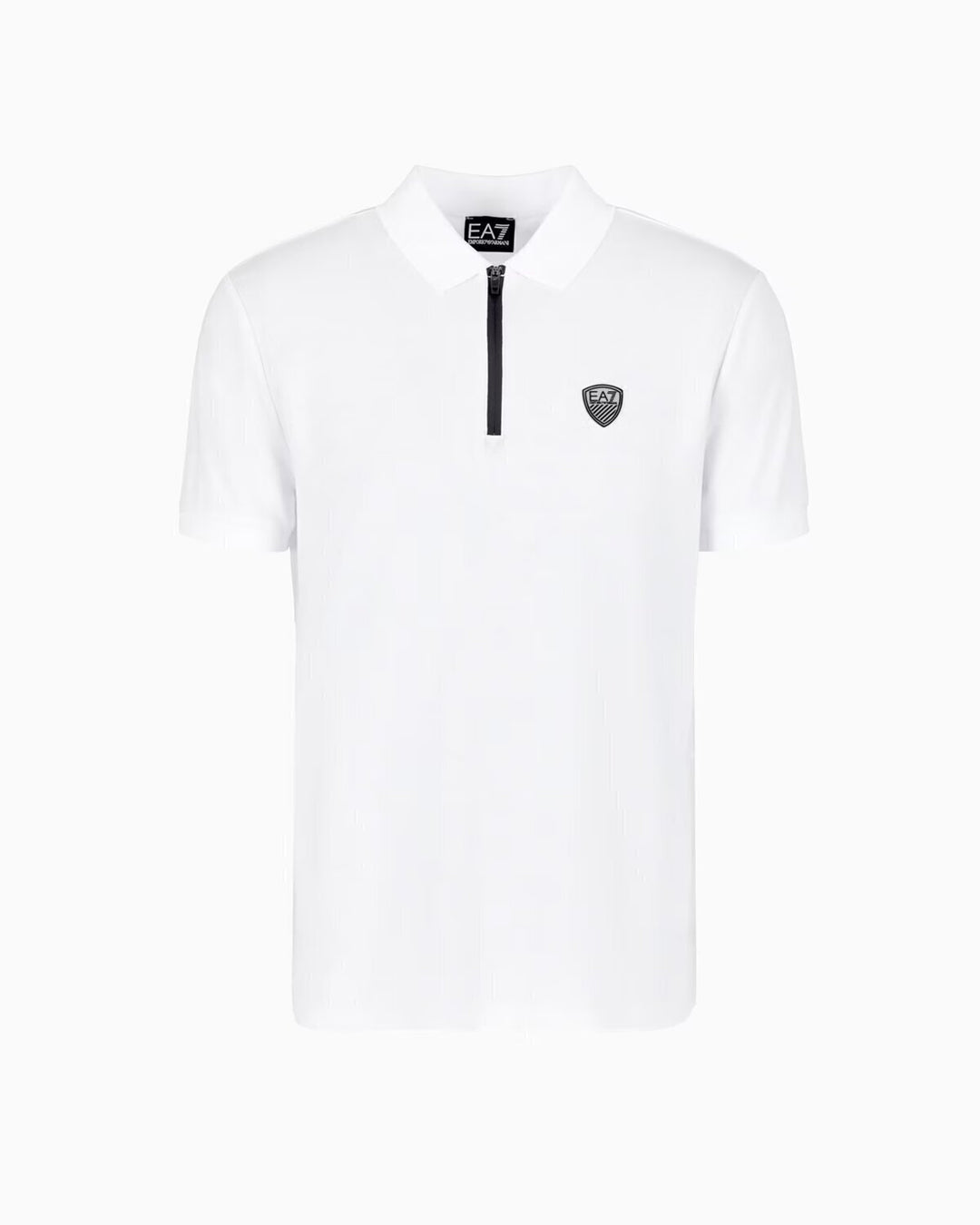 EMPORIO ARMANI EA7  Polo Train Premium Zip Logo Scudo Uomo |  JEK PIT