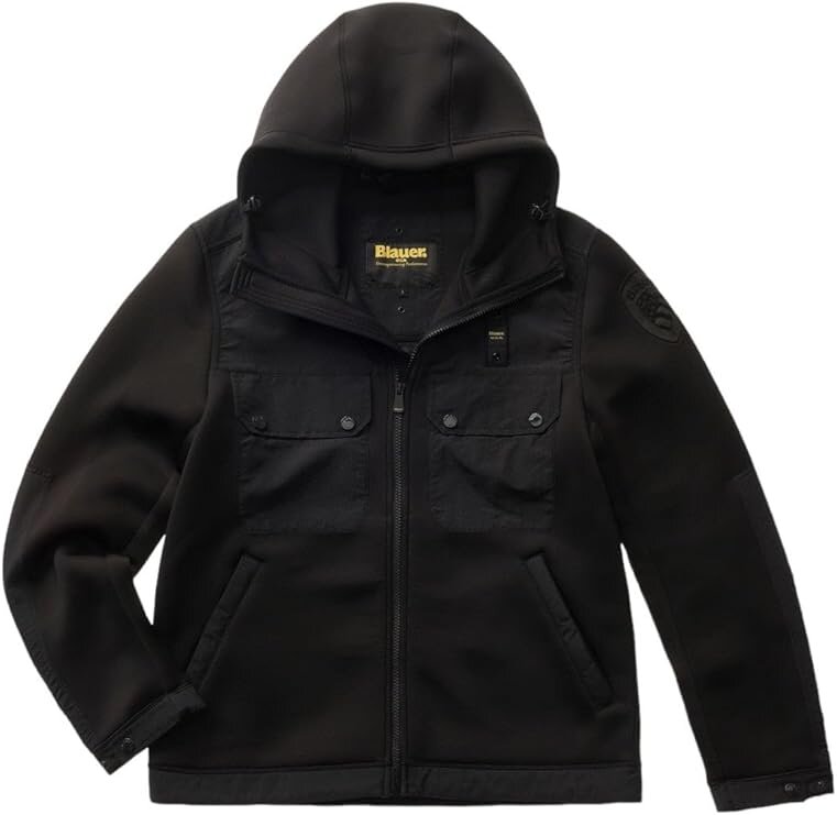 BLAUER  Felpa Con Cappuccio Neoprene Uomo |  JEK PIT