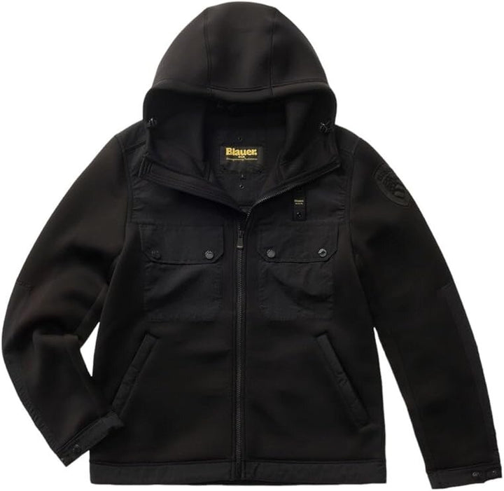 BLAUER  Felpa Con Cappuccio Neoprene Uomo |  JEK PIT