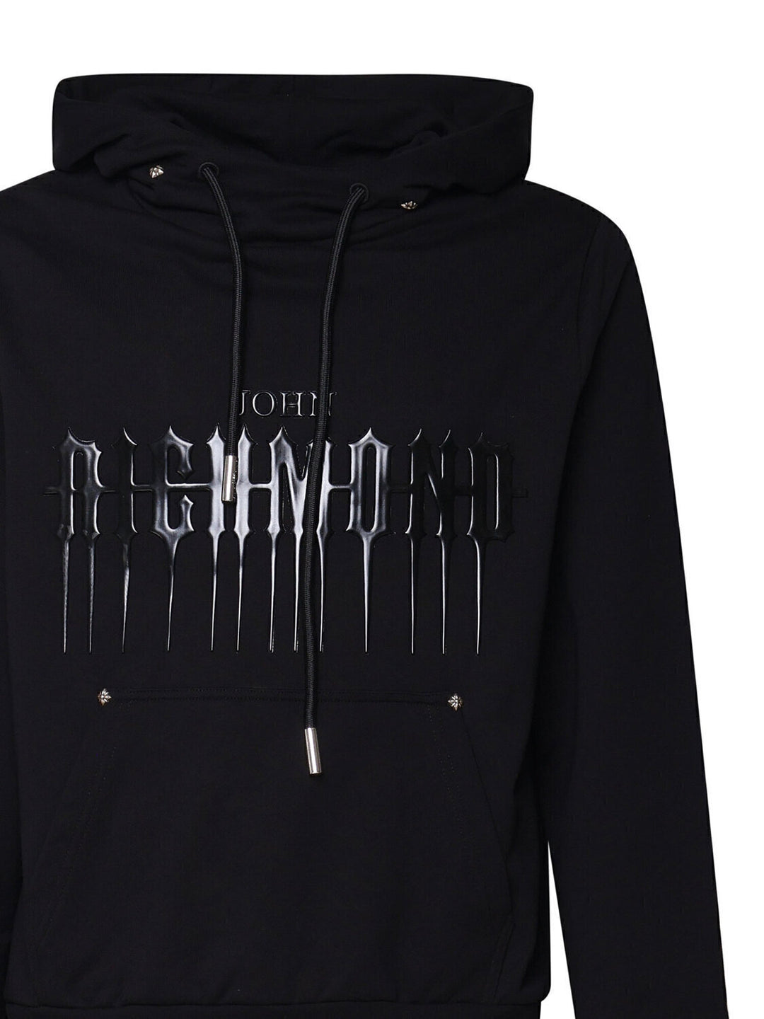 JOHN RICHMOND  Felpa Capp. Logo Rilievo Gommato Uomo |  JEK PIT