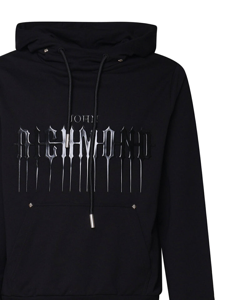 JOHN RICHMOND  Felpa Capp. Logo Rilievo Gommato Uomo |  JEK PIT